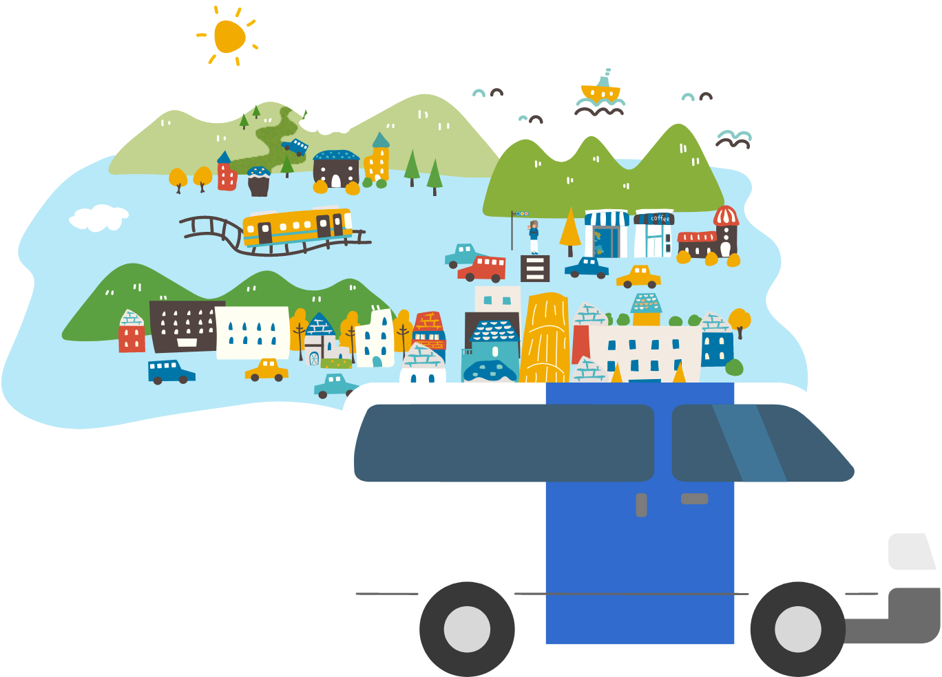 「チョイソコうんぜん」の停留所から降りてすぐそこの歯科医院です！